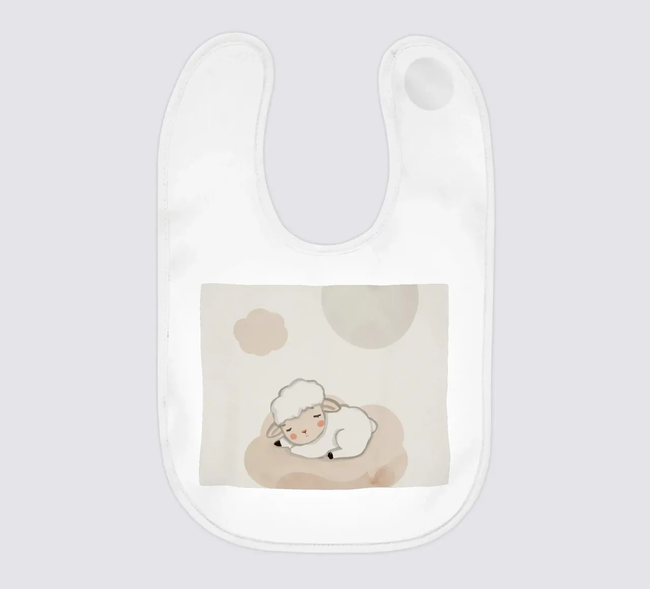 Agnello addormentato su una nuvola bavaglino da DesignDoodle