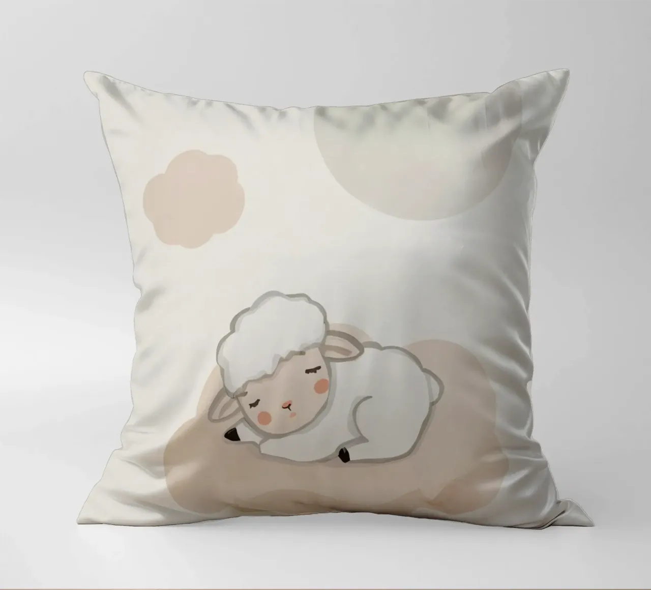 Agnello addormentato su una nuvola cuscino da DesignDoodle