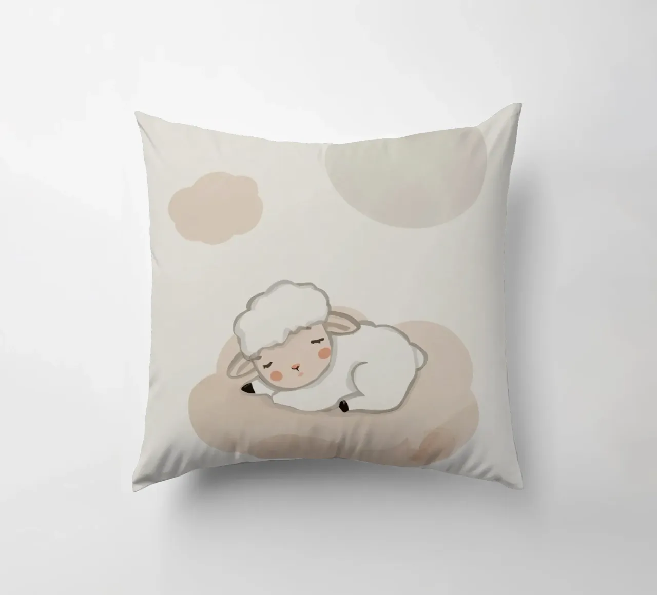Agnello addormentato su una nuvola cuscino da DesignDoodle