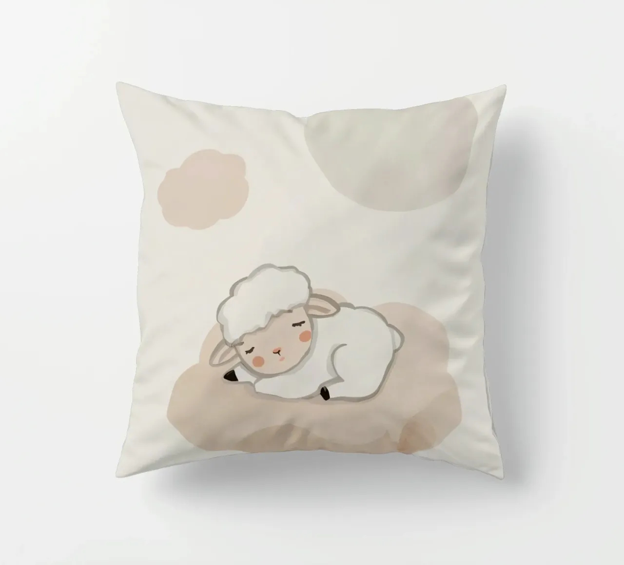Agnello addormentato su una nuvola cuscino da DesignDoodle