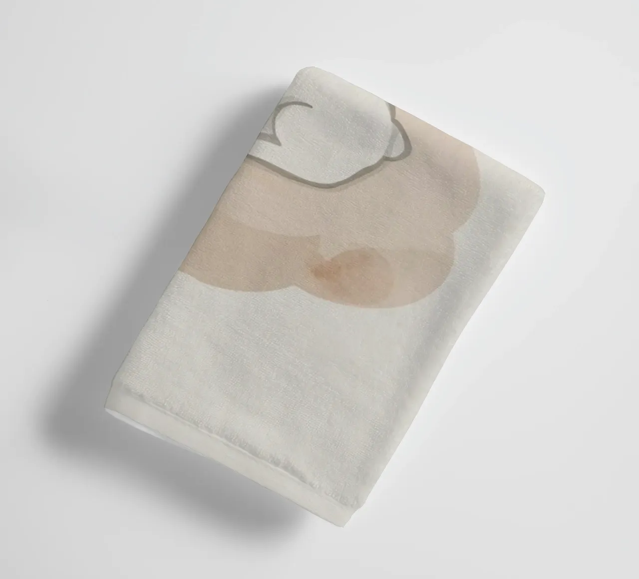 Agnello addormentato su una nuvola asciugamano da bagno da DesignDoodle