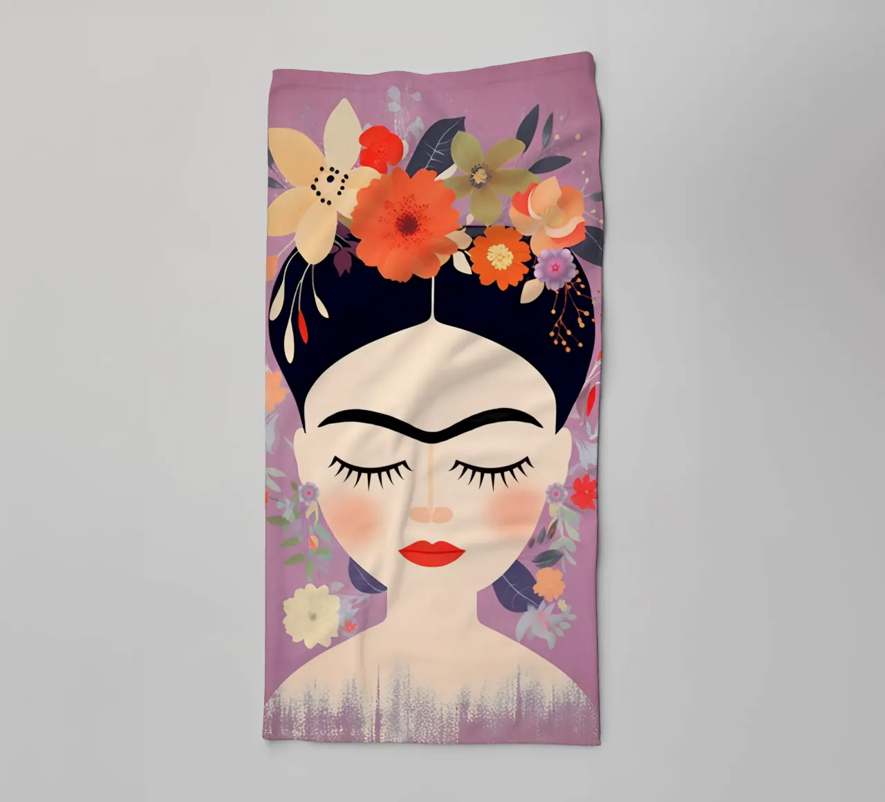 Fleuri Délicatement rose Frida serviette de bain de Carinaprint