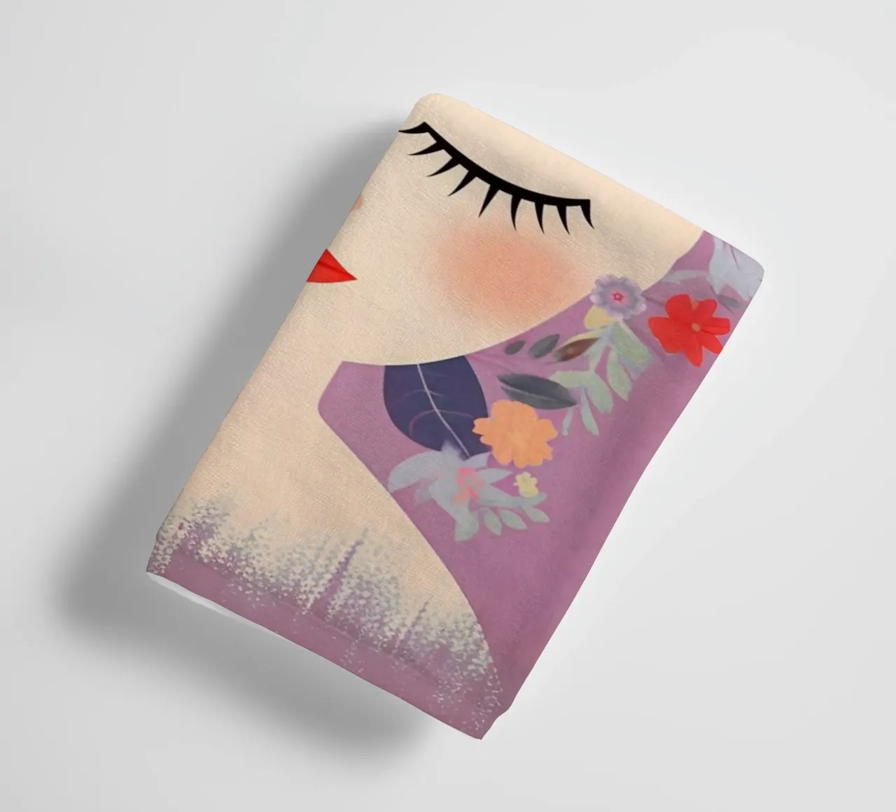 Fleuri Délicatement rose Frida serviette de bain de Carinaprint