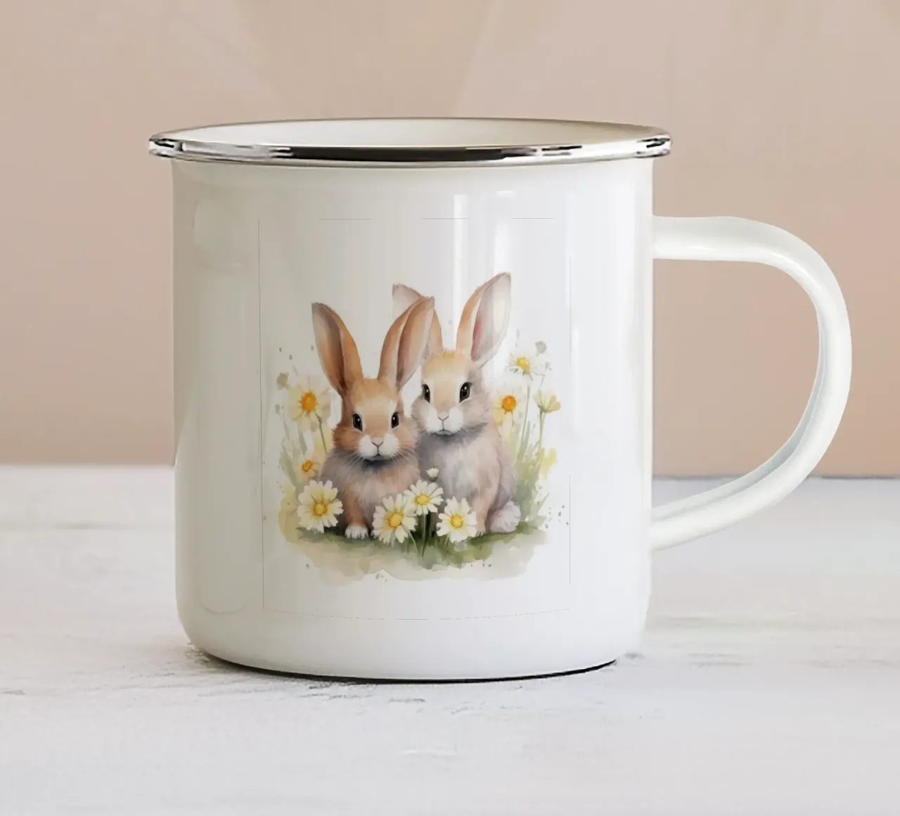 Coniglietti tazza in smalto da Happy Littles