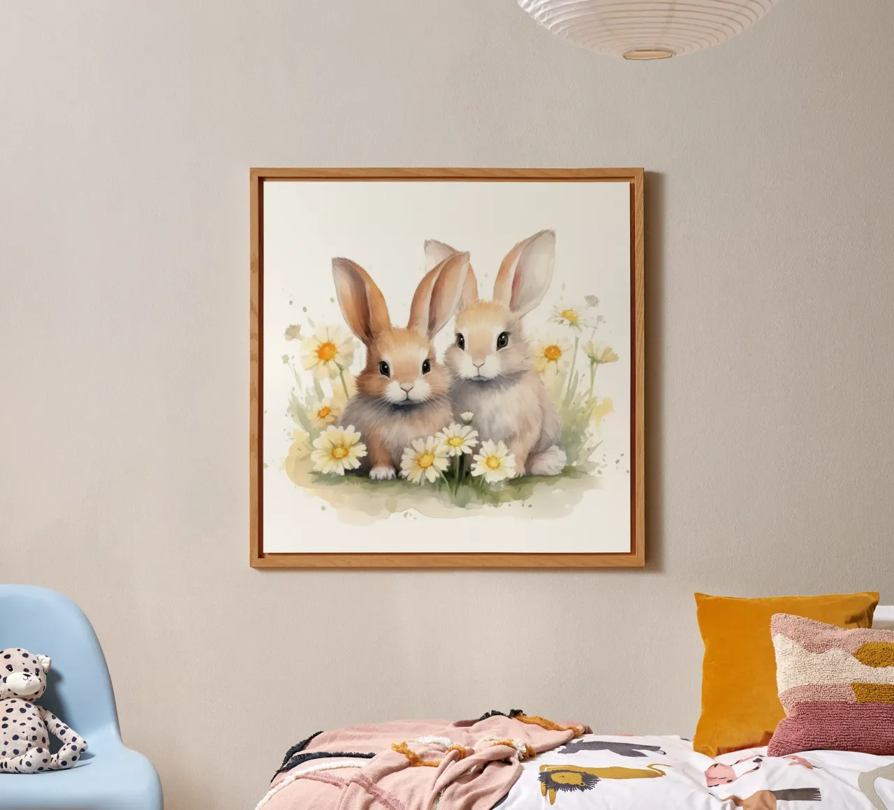 Coniglietti alluminio dibond da Happy Littles