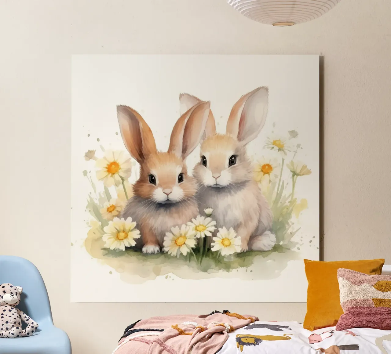 Coniglietti alluminio dibond da Happy Littles
