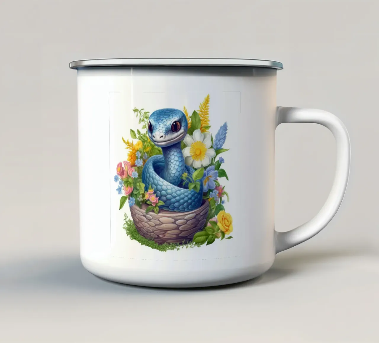 Serpente bambino tazza in smalto da Happy Littles