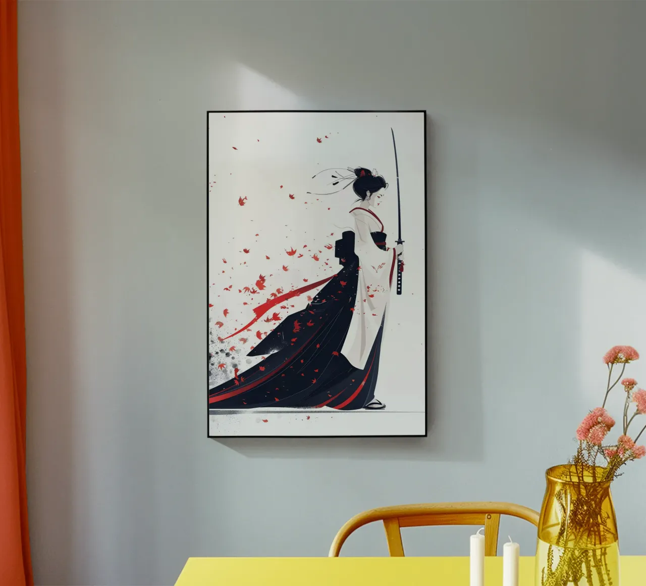 Samurai Geisha plexiglass da M-Ulrich-Digital Art