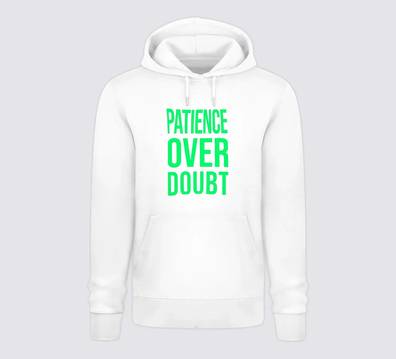 OVER series - bold letters, brave values (5 colors) sudadera con capucha de FRICKE DESIGN