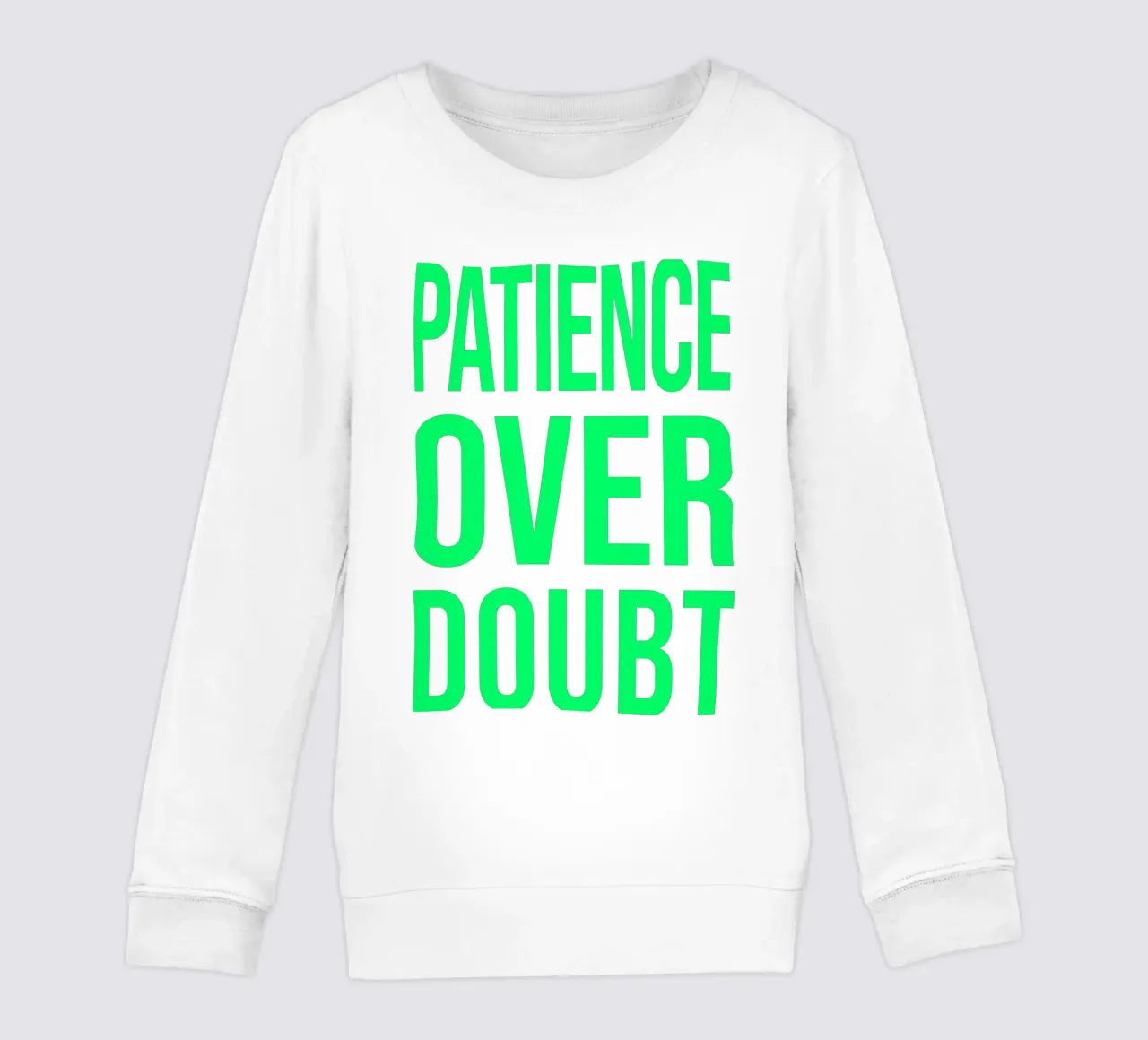 OVER series - bold letters, brave values (5 colors) felpa bambino da FRICKE DESIGN