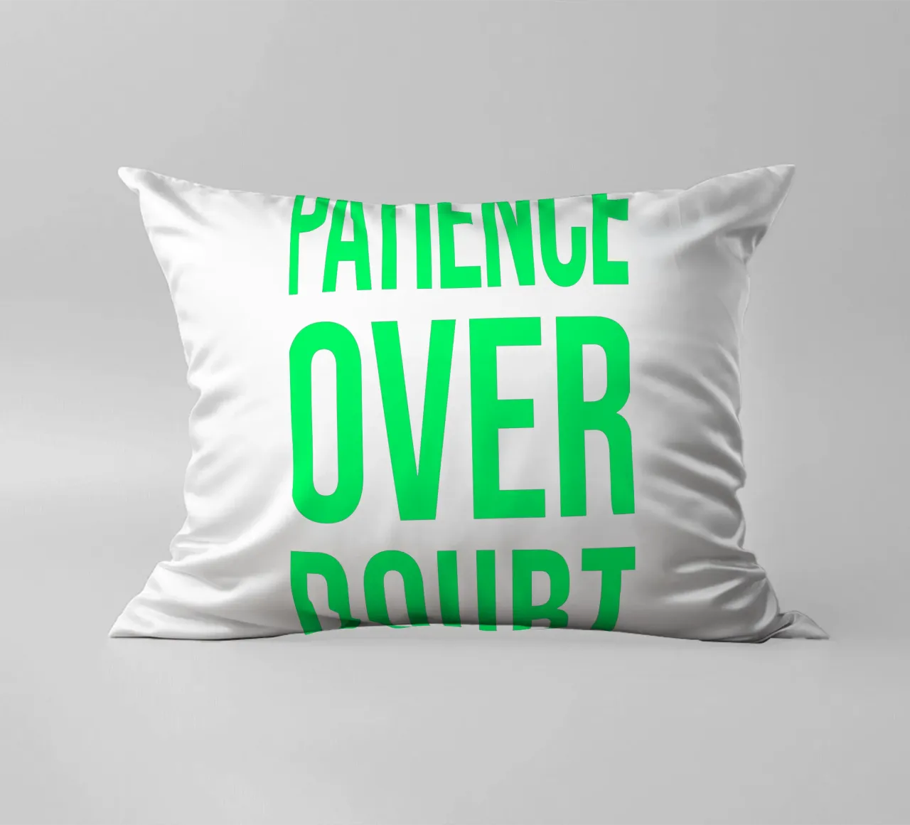 OVER series - bold letters, brave values (5 colors) cuscino da FRICKE DESIGN