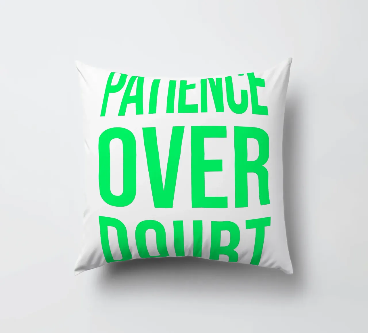 OVER series - bold letters, brave values (5 colors) cuscino da FRICKE DESIGN