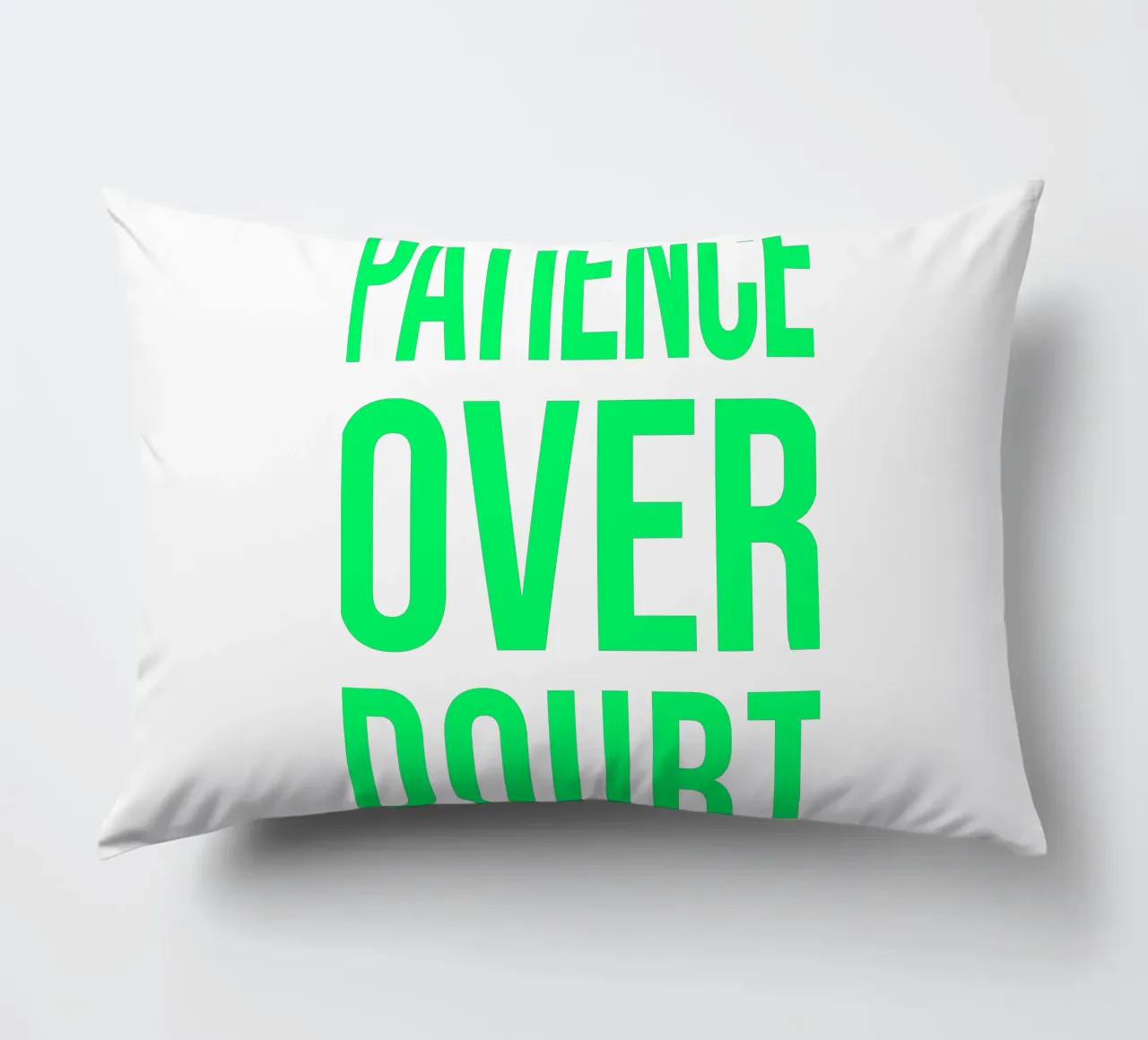 OVER series - bold letters, brave values (5 colors) cuscino da FRICKE DESIGN