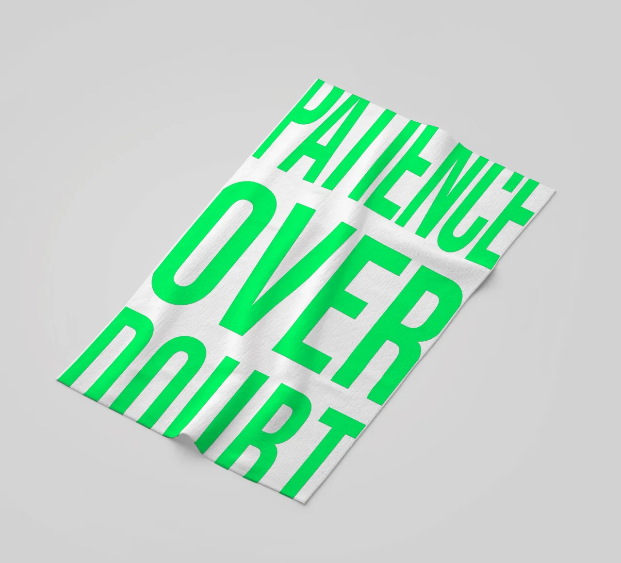 OVER series - bold letters, brave values (5 colors) telo mare da FRICKE DESIGN