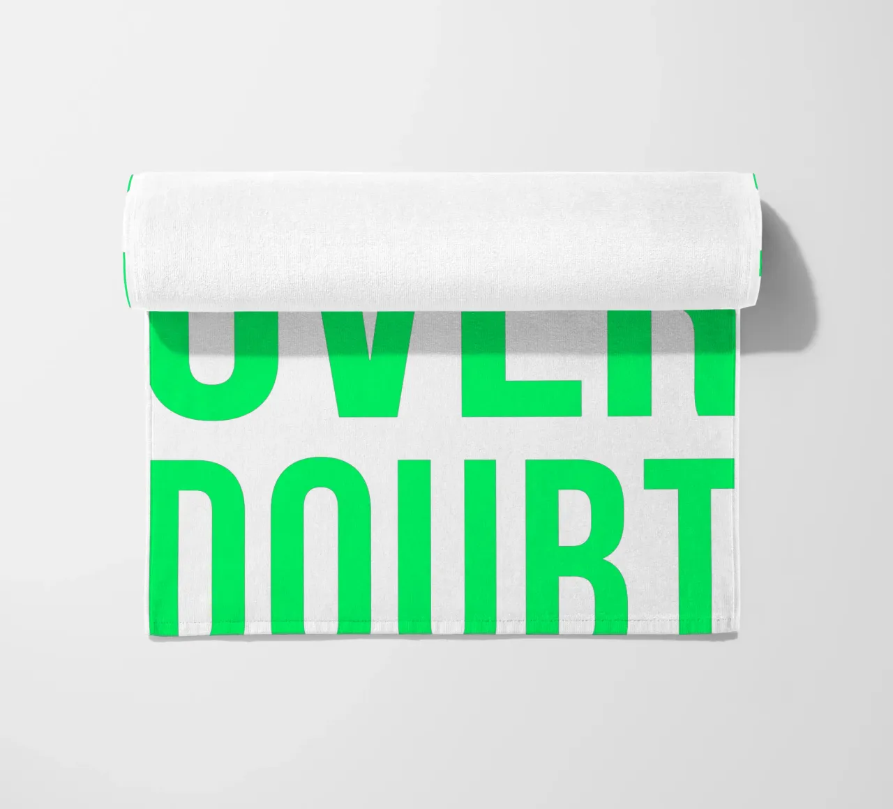 OVER series - bold letters, brave values (5 colors) telo mare da FRICKE DESIGN