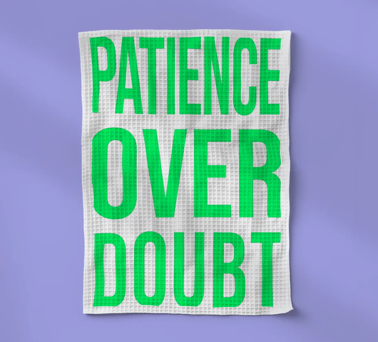 OVER series - bold letters, brave values (5 colors) torchon de FRICKE DESIGN
