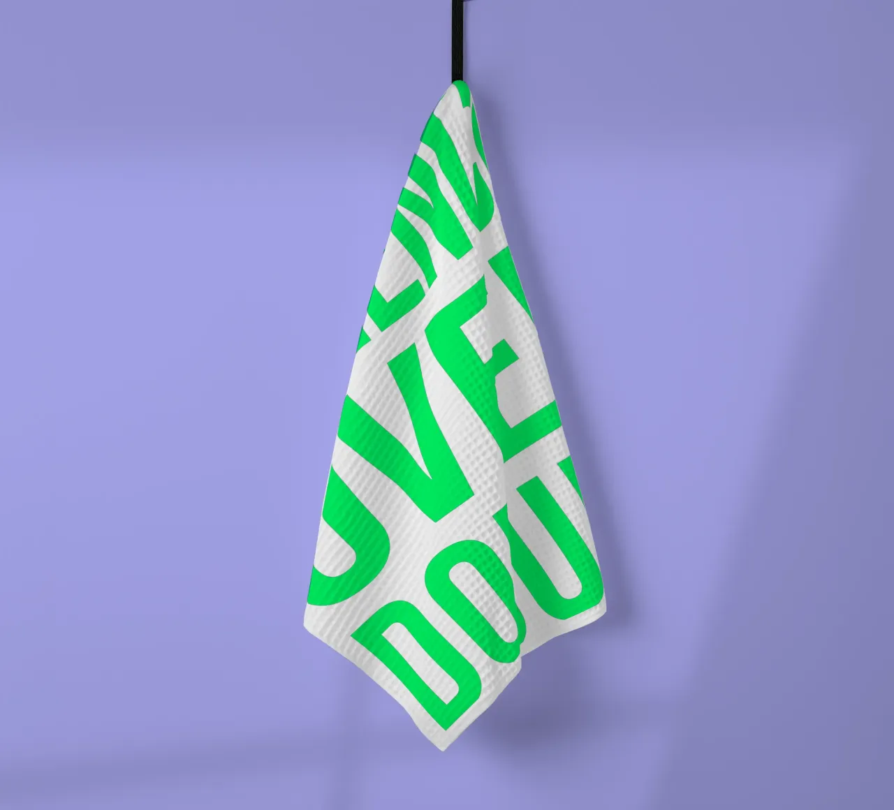 OVER series - bold letters, brave values (5 colors) torchon de FRICKE DESIGN
