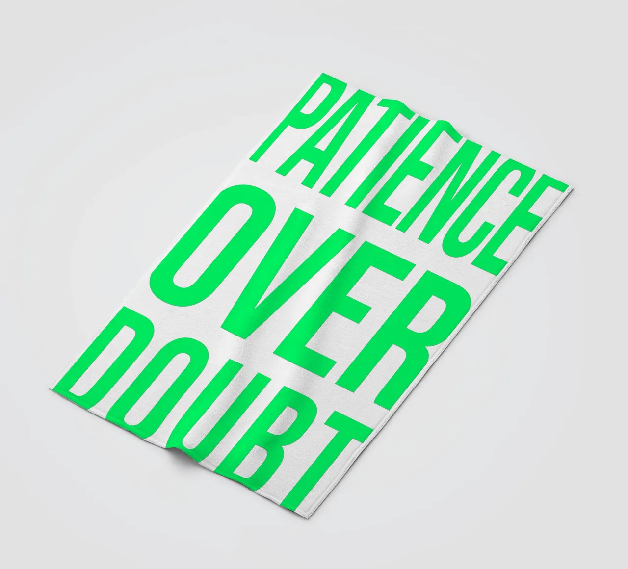 OVER series - bold letters, brave values (5 colors) coperta in pile da FRICKE DESIGN