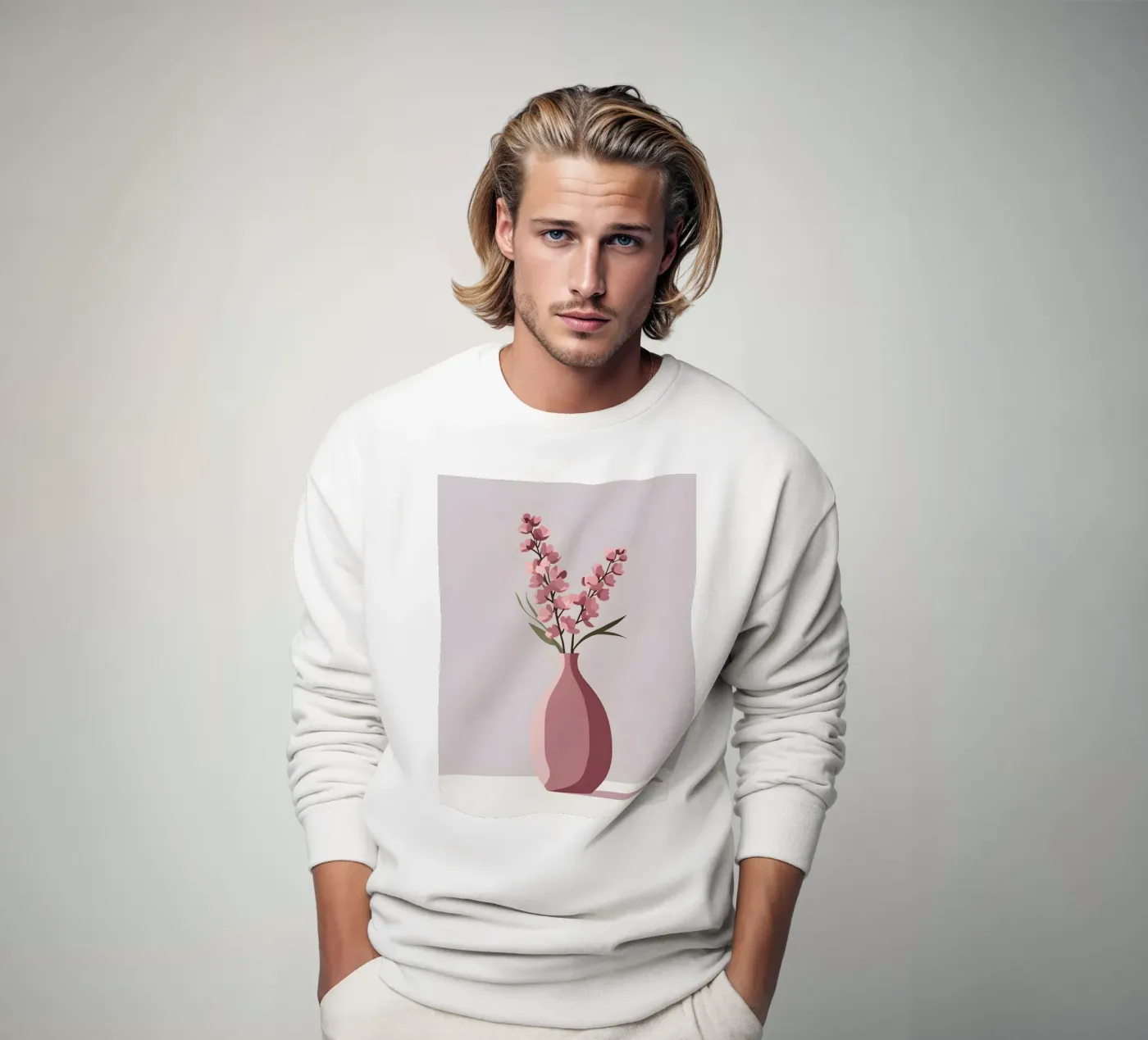Vase Form - Flach Vektor Sweatshirt von LIFESTYLE OBJECTS