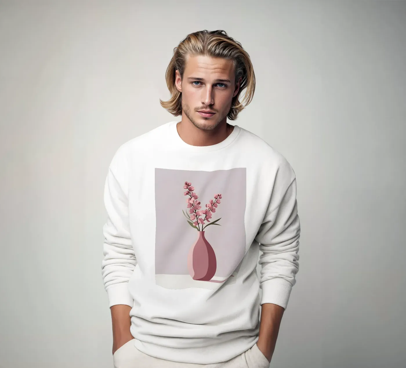 Vase Form - Flach Vektor Sweatshirt von LIFESTYLE OBJECTS