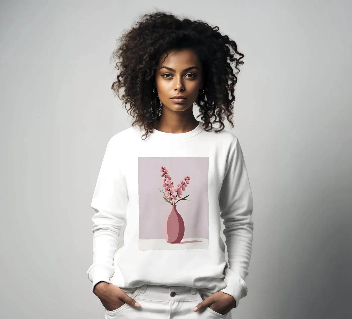 Vase Form - Flach Vektor Sweatshirt von LIFESTYLE OBJECTS