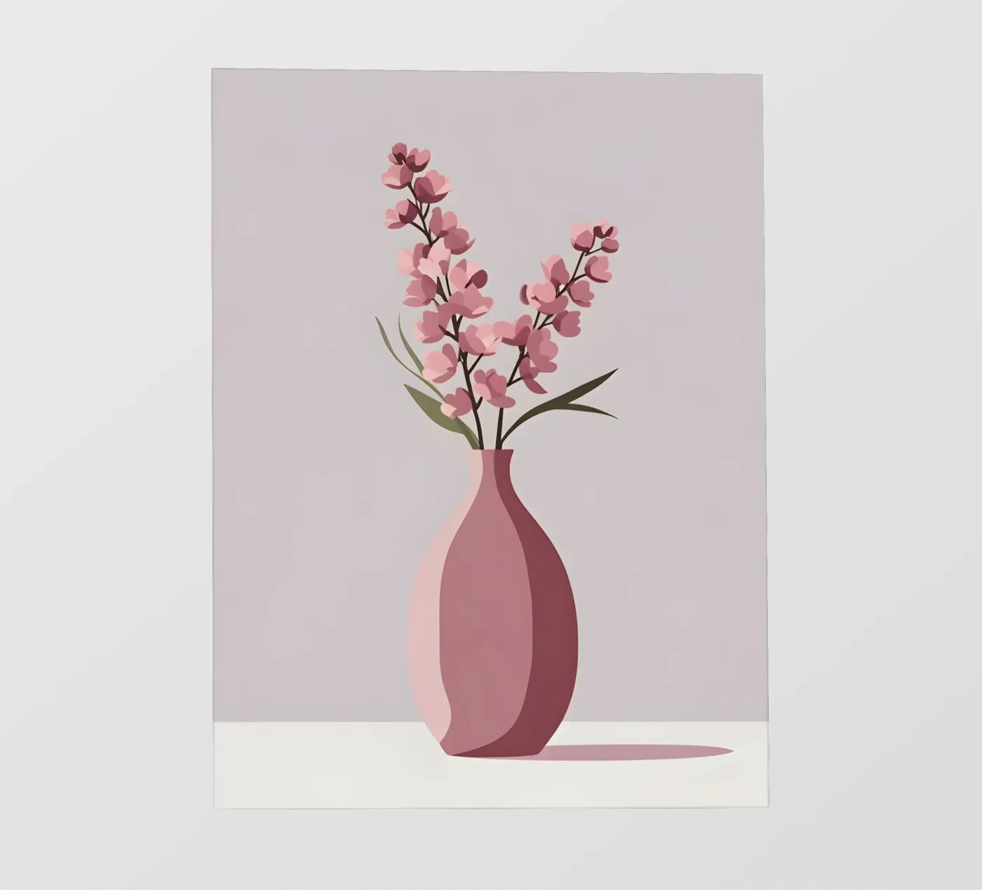Vase Shape - Flat Vector pvc cover by LIFESTYLE OBJECTS