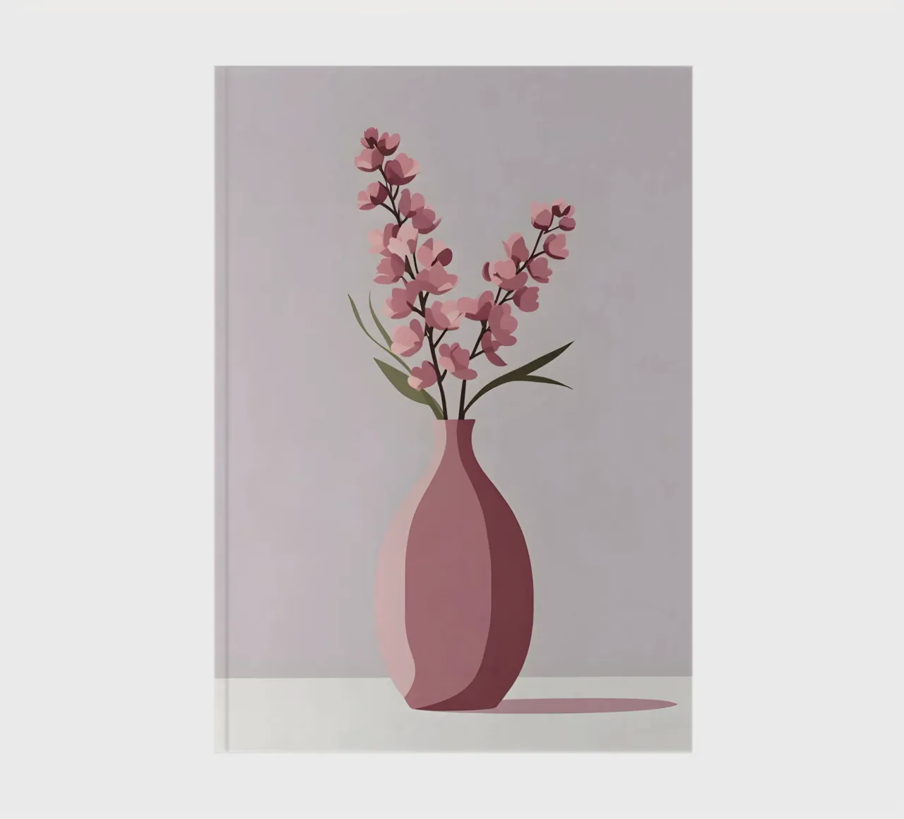 Vase Shape - Flat Vector notebook by LIFESTYLE OBJECTS