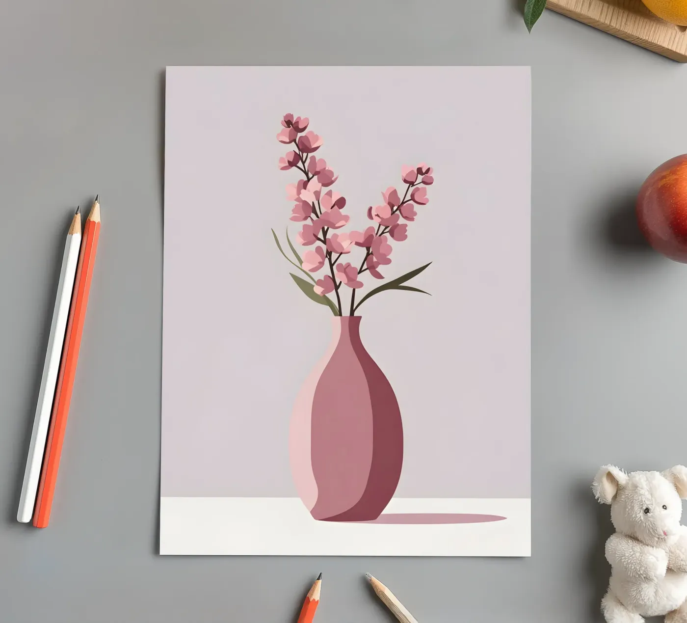 Vase Form - Flach Vektor Stickerbogen von LIFESTYLE OBJECTS