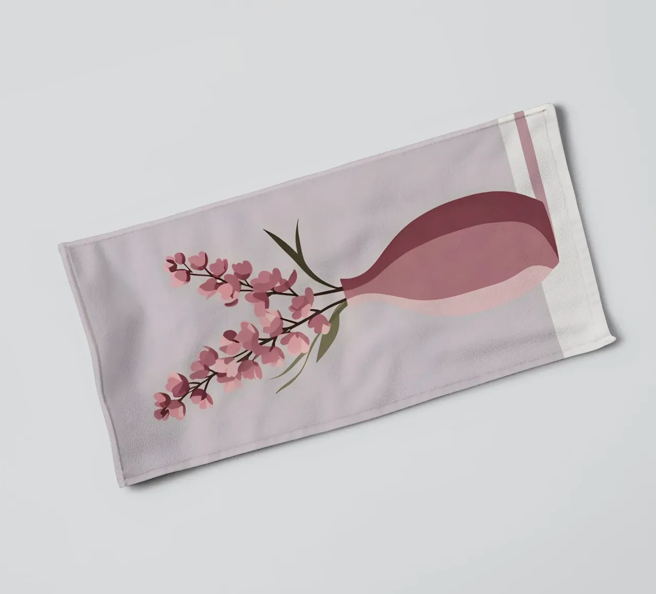 Vaas Vorm - Vlakke Vector badhanddoek van LIFESTYLE OBJECTS