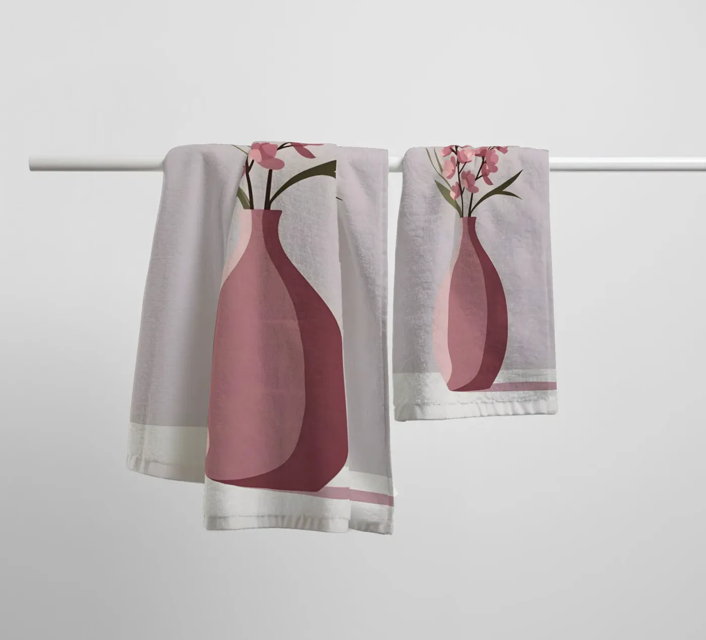 Vase Shape - Flat Vector towel by LIFESTYLE OBJECTS