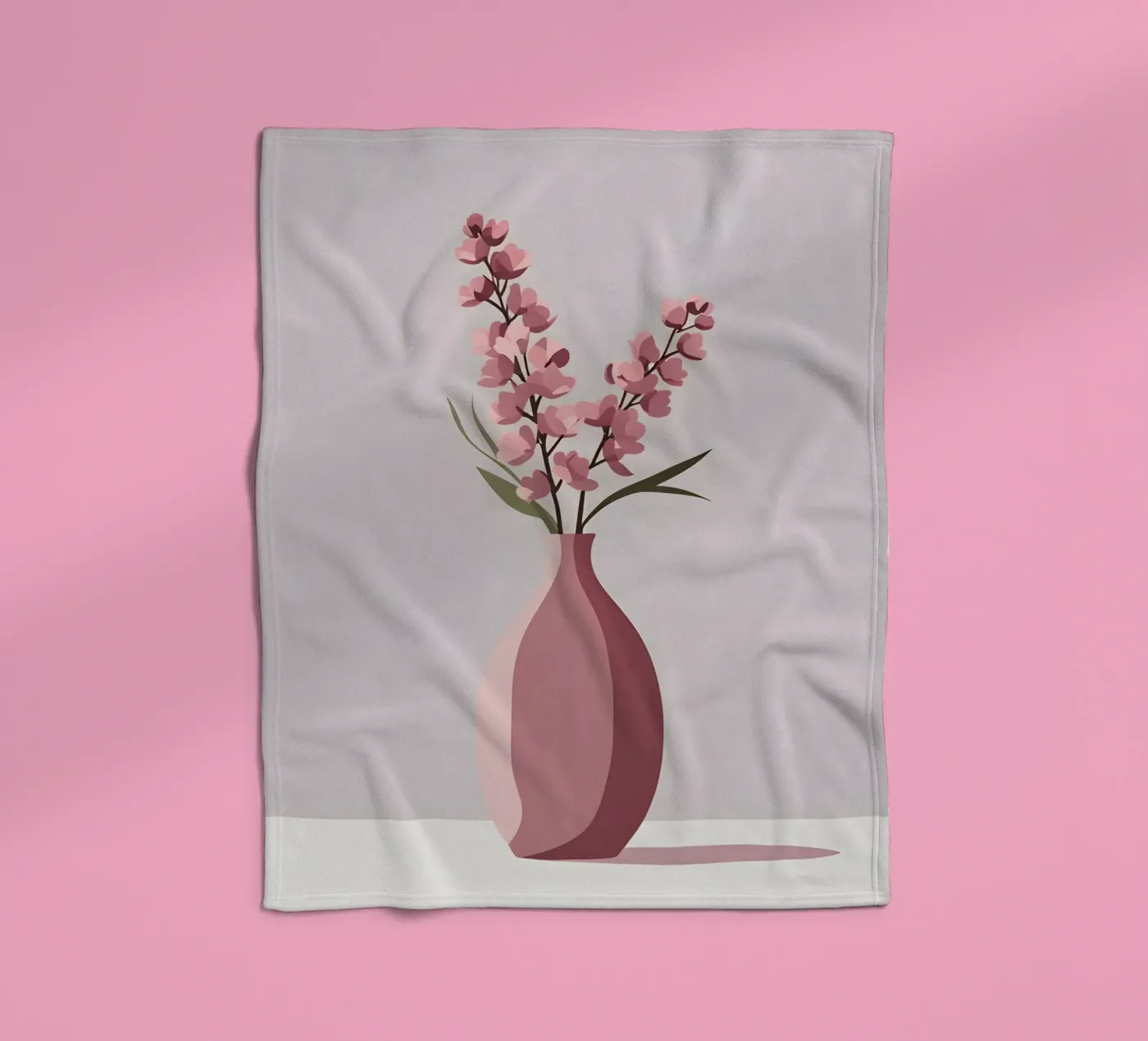 Vase Shape - Flat Vector Fleecedecke von LIFESTYLE OBJECTS