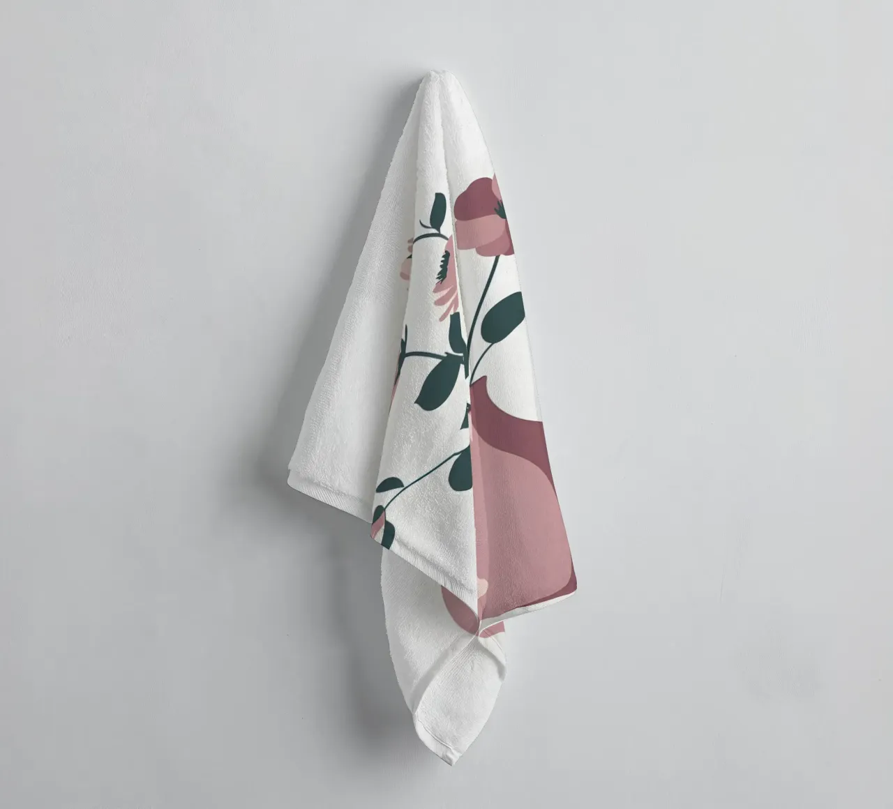 Vase Shape - Flat Vector towel by Botanical Gallery
