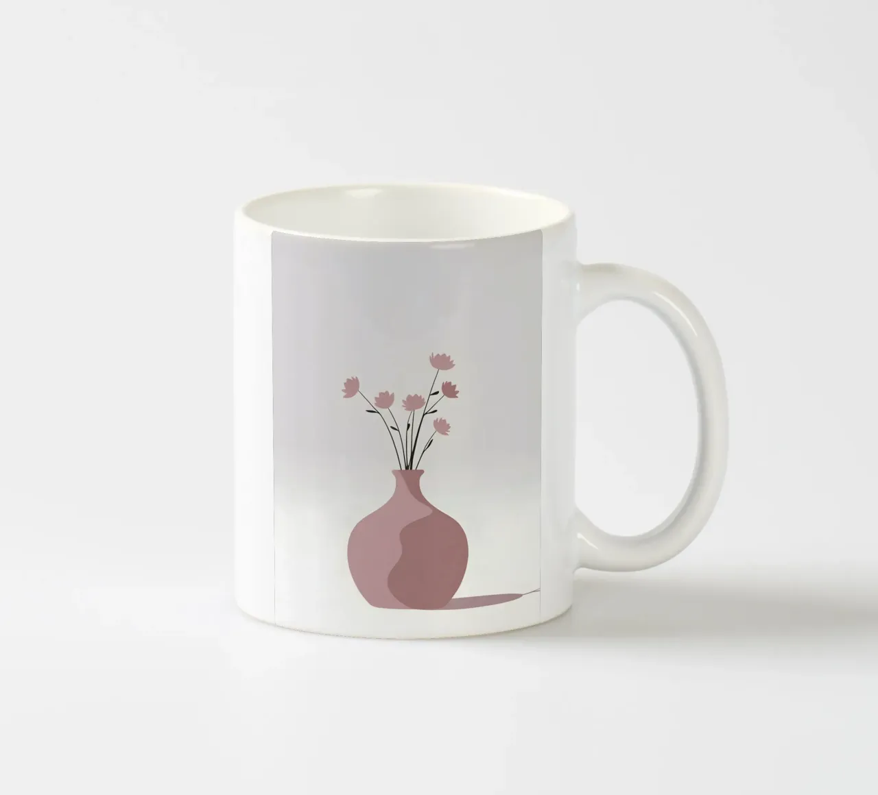 Forma del vaso - Vettore piatto tazza in ceramica da Botanical Gallery