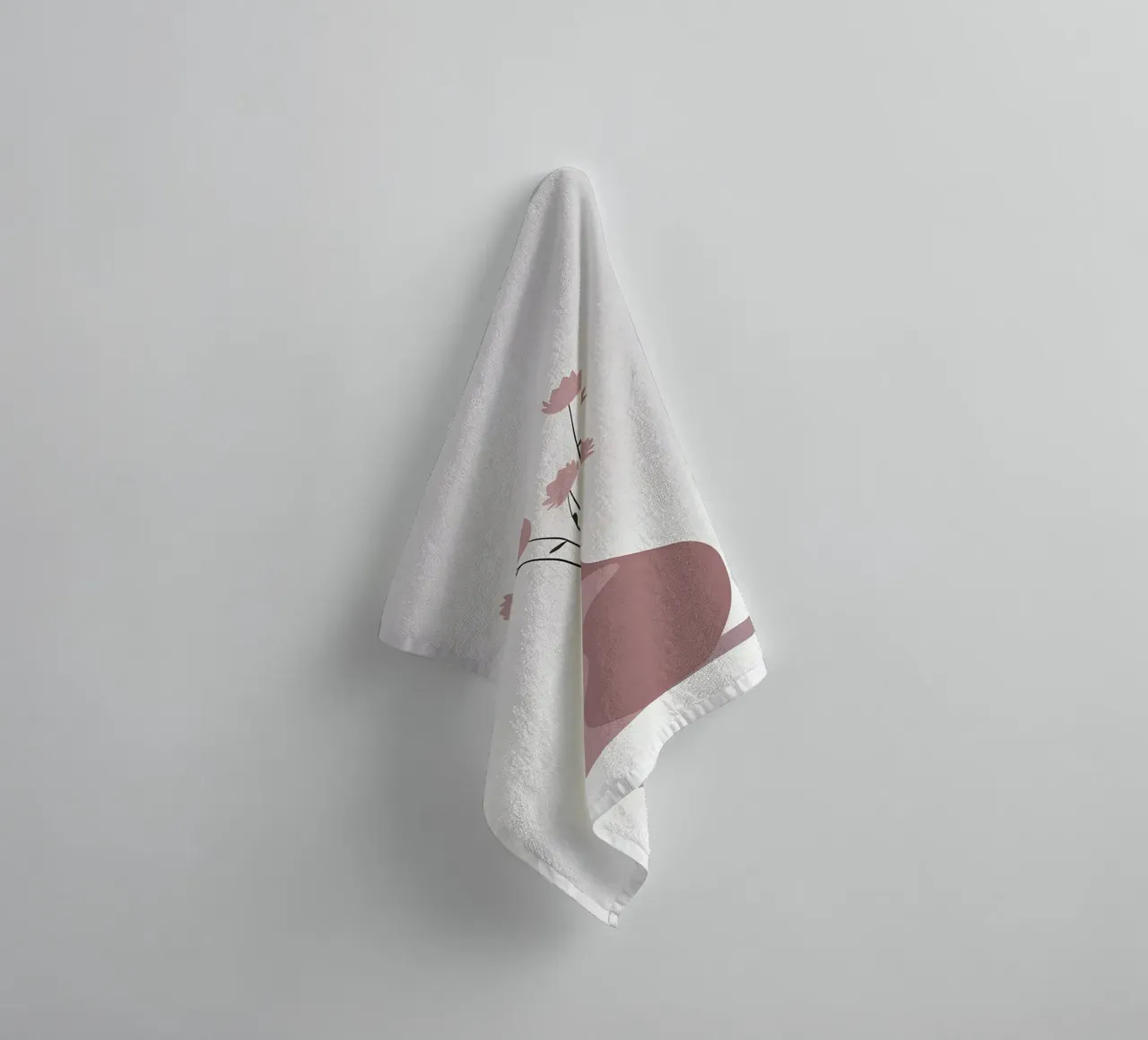Vase Shape - Flat Vector towel by Botanical Gallery