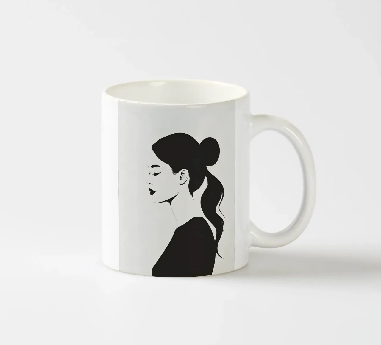 Female Profile - Zero Shadow tazza in ceramica da Botanical Gallery