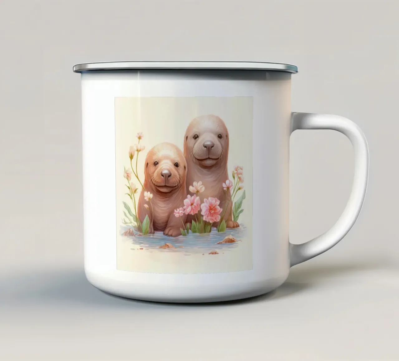 Baby trichechi tazza in smalto da Happy Littles