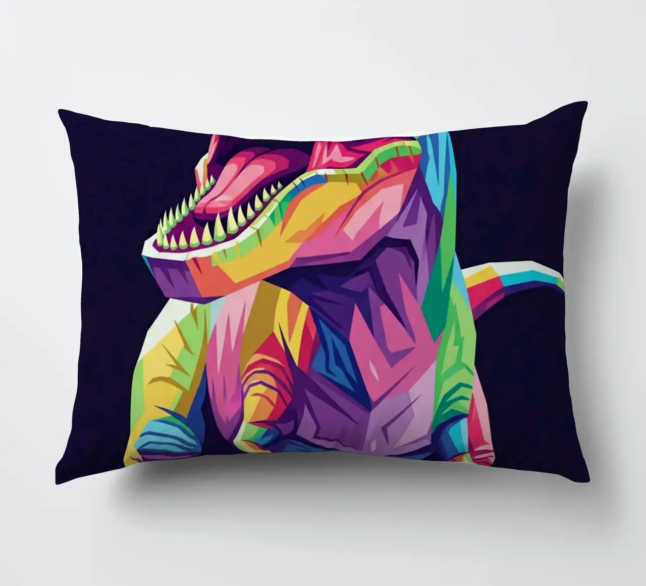 T-REX colorato pop art cuscino da Wild Life studio