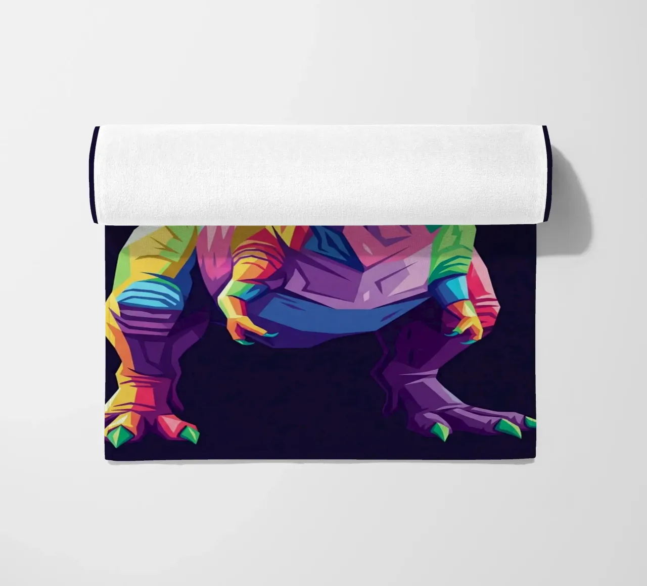 T-REX colorato pop art telo mare da Wild Life studio