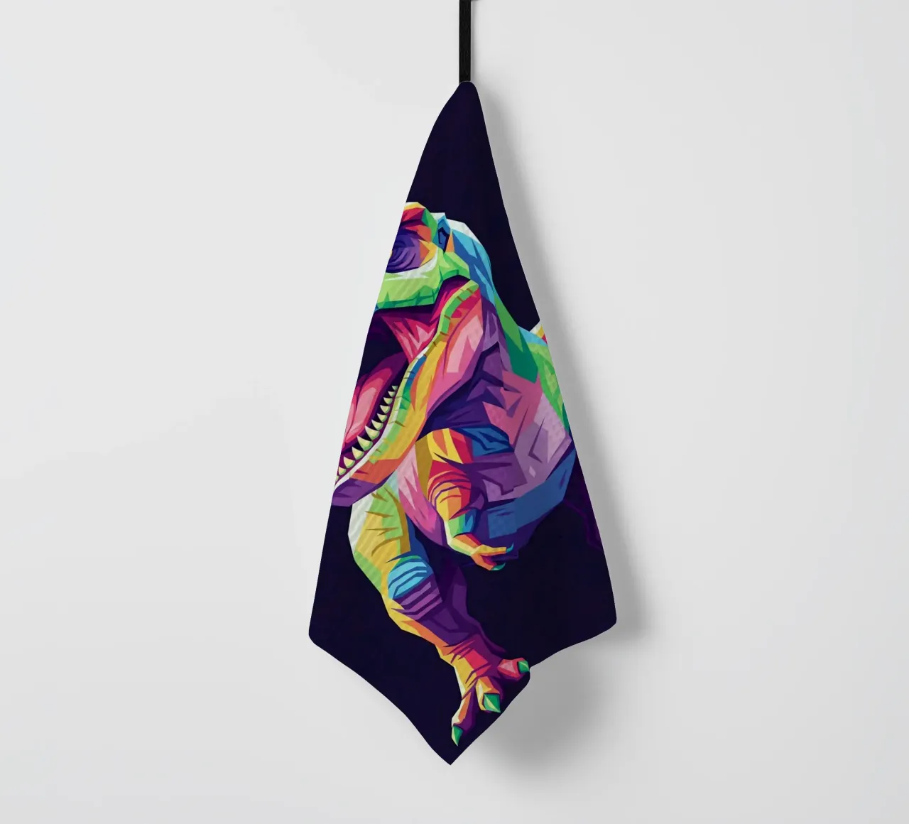 T-REX colorato pop art canovaccio da cucina da Wild Life studio