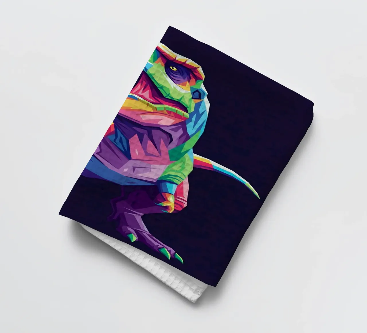 T-REX colorato pop art canovaccio da cucina da Wild Life studio
