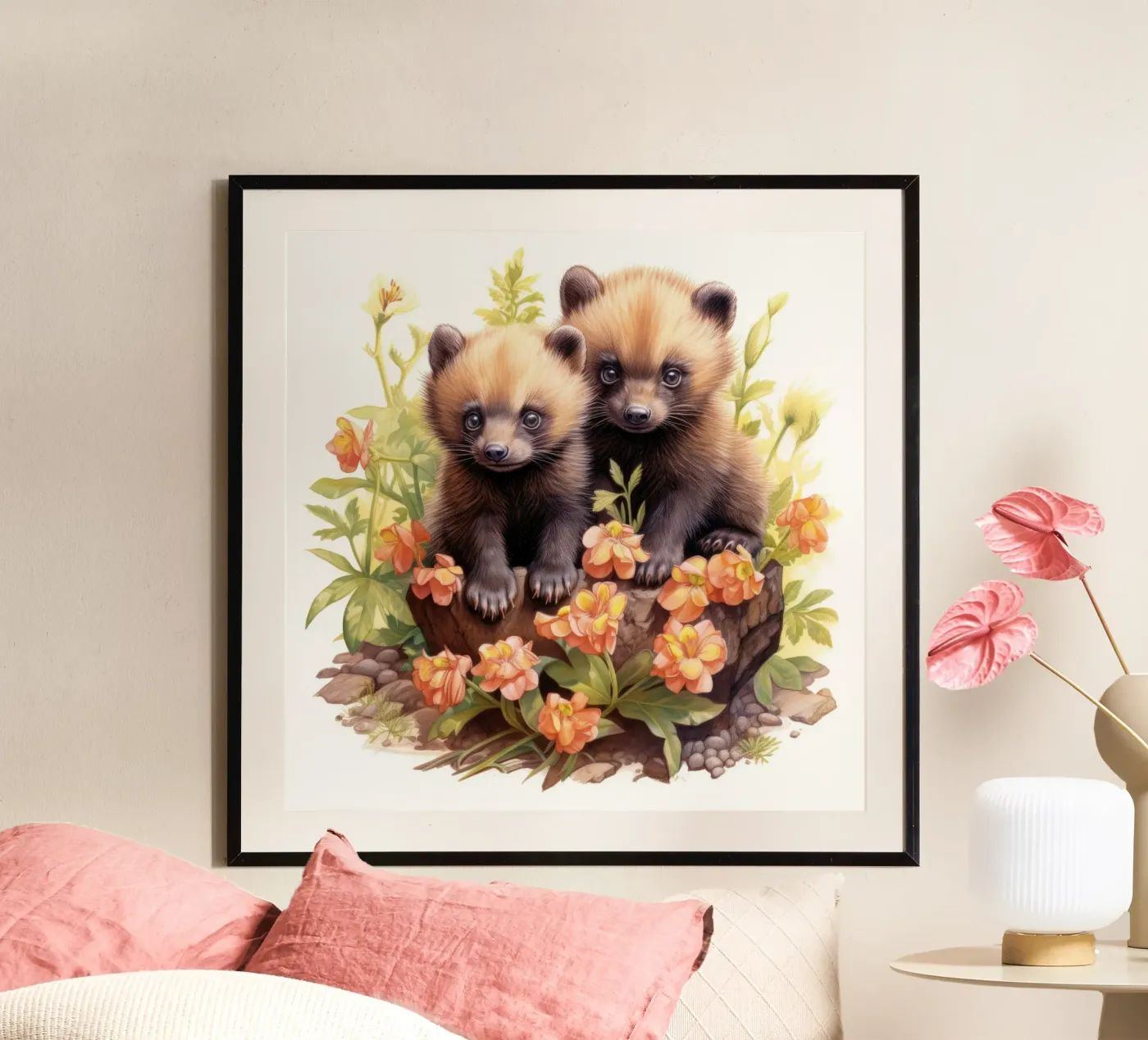Baby Wolverines poster da Happy Littles