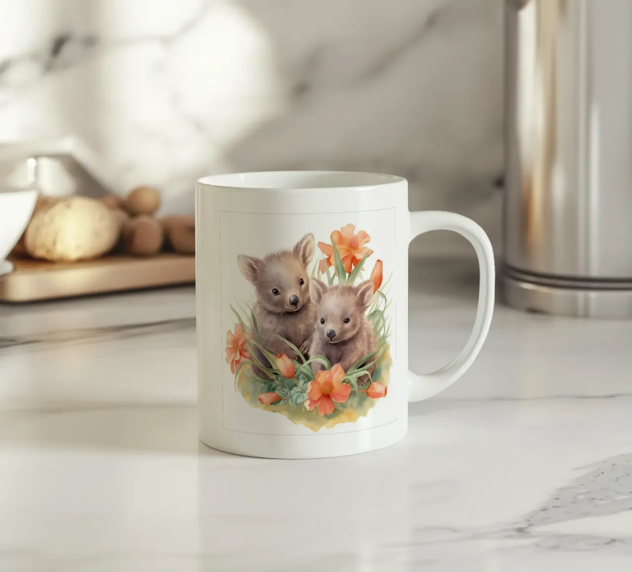 Piccoli vombati tazza in ceramica da Happy Littles