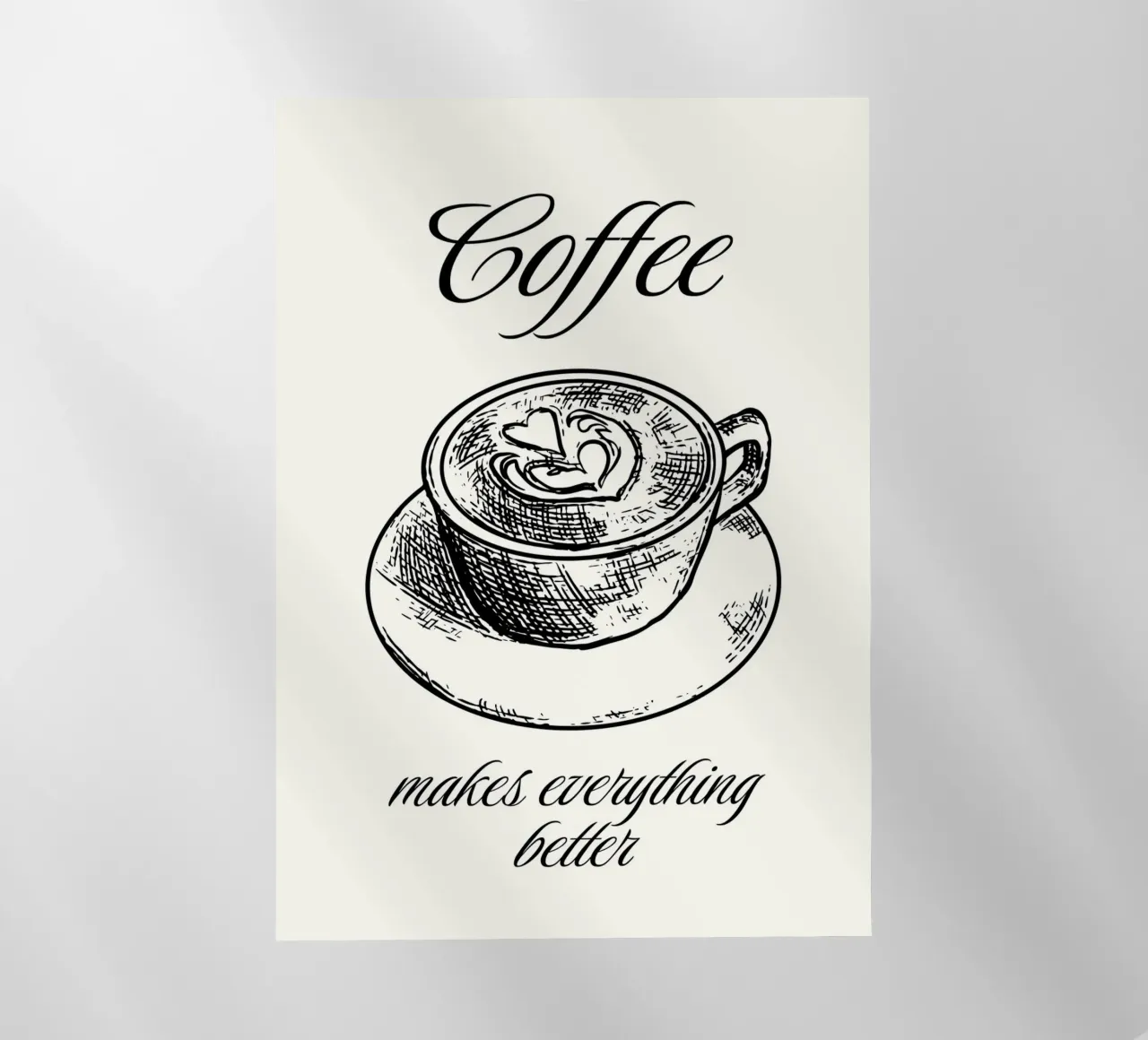 Coffee makes everything better pellicola backlit da PinkCandyWalls