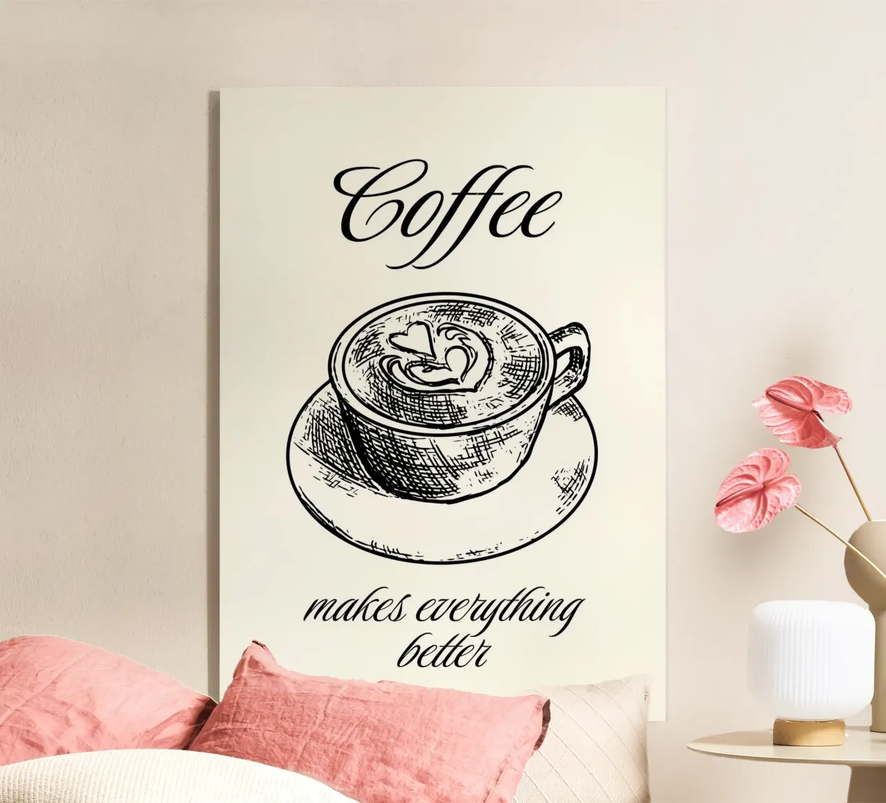 Coffee makes everything better plexiglass da PinkCandyWalls