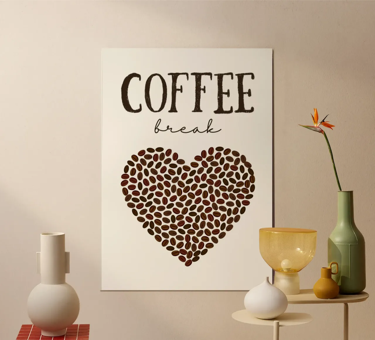 Coffee break alluminio dibond da PinkCandyWalls