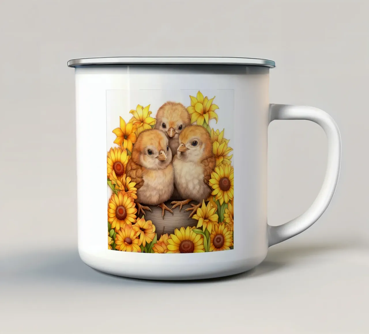 Pulcini tazza in smalto da Happy Littles