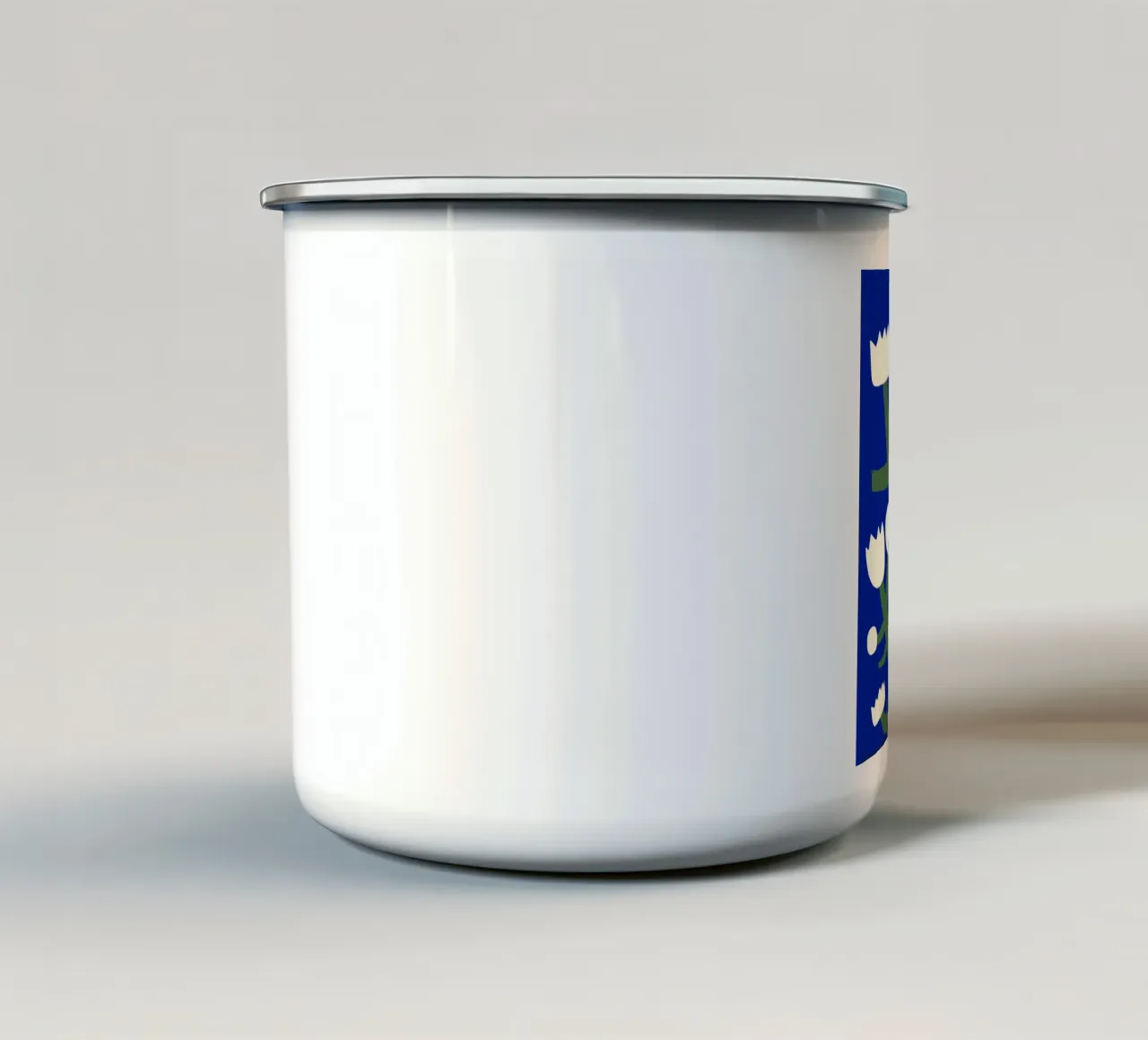 Forte fioritura tazza in smalto da Little Dean