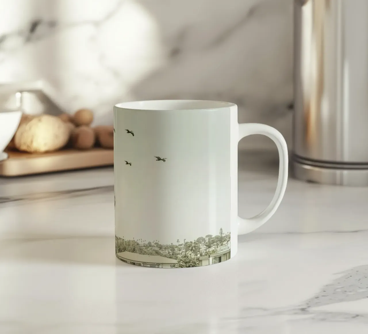 Sopra i tetti di San Diego | Vintage tazza in ceramica da Melanie Viola