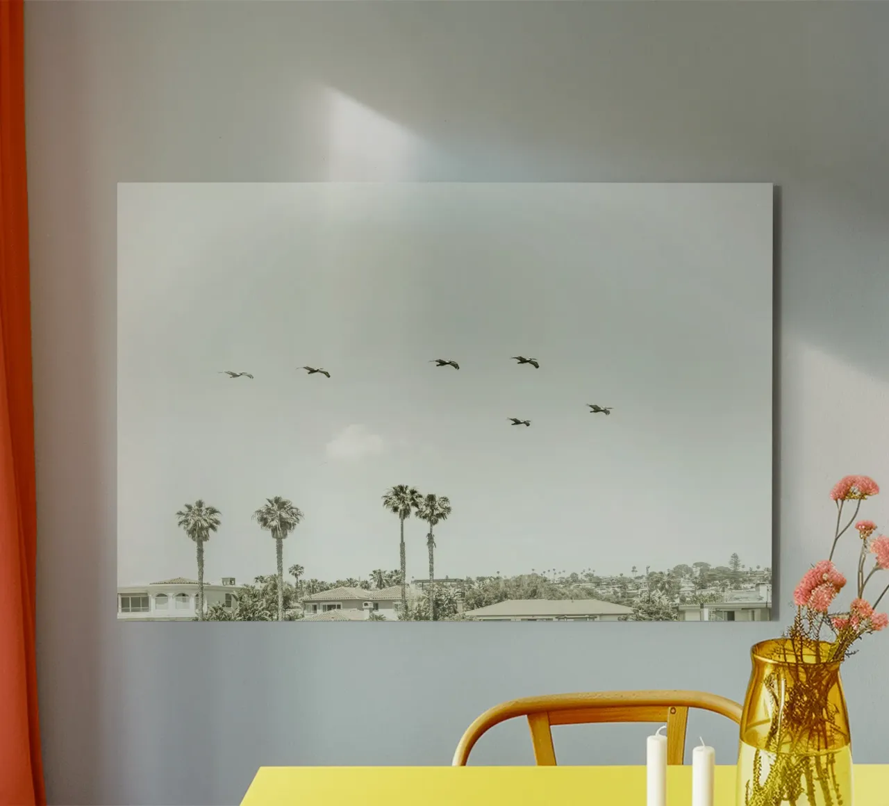Sopra i tetti di San Diego | Vintage alluminio dibond da Melanie Viola
