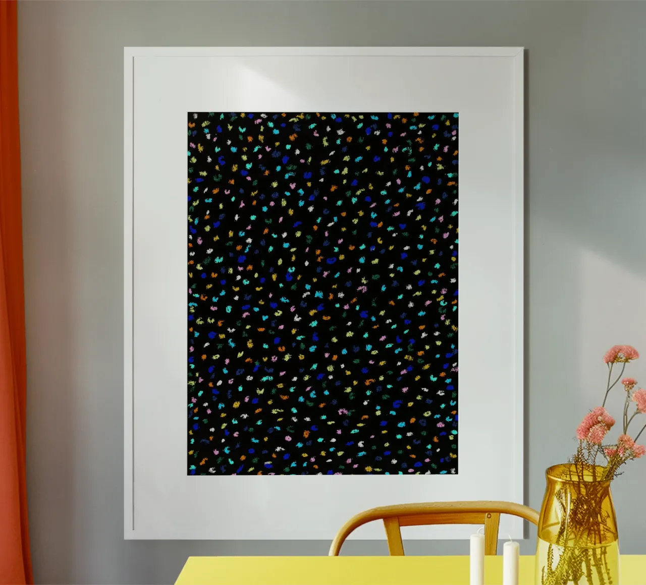 Abstract Artwork Colourful #18 carta hahnemühle da kathrinmay